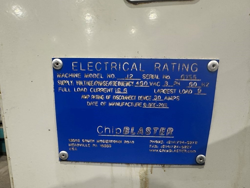 CHIP BLASTER J2 HIGH PRESSURE COOLANT SYSTEM