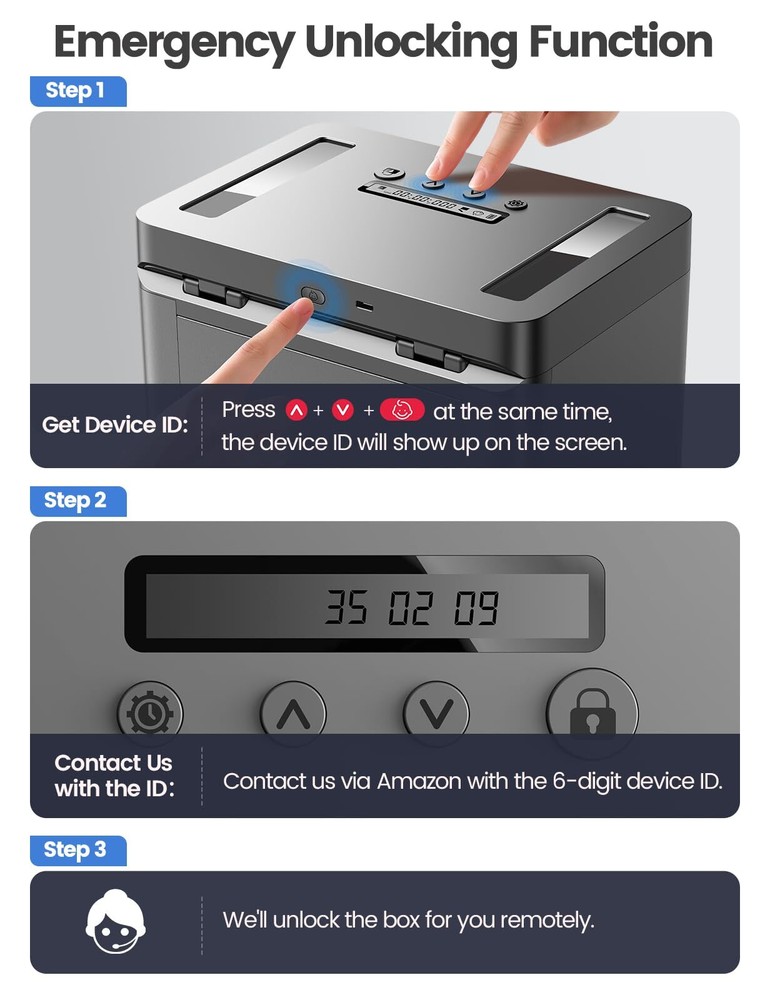 Metal Time Lock Box Phone Timed Locked Box With Timer Electronic Locking Contain