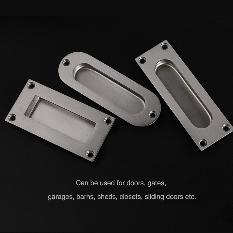 Sliding Door Flush Insert Pulls Knobs Recessed Flush Door With Screws