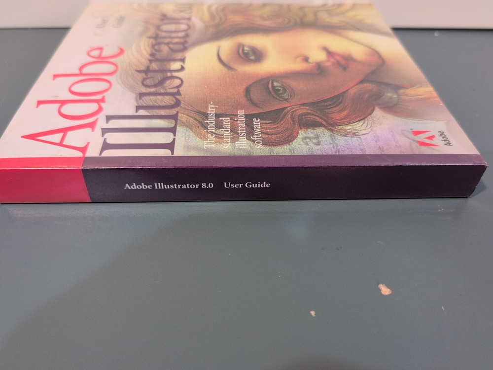 NEW SEALED Adobe Illustrator 8.0 USER GUIDE Manual Book ONLY No CD/Software