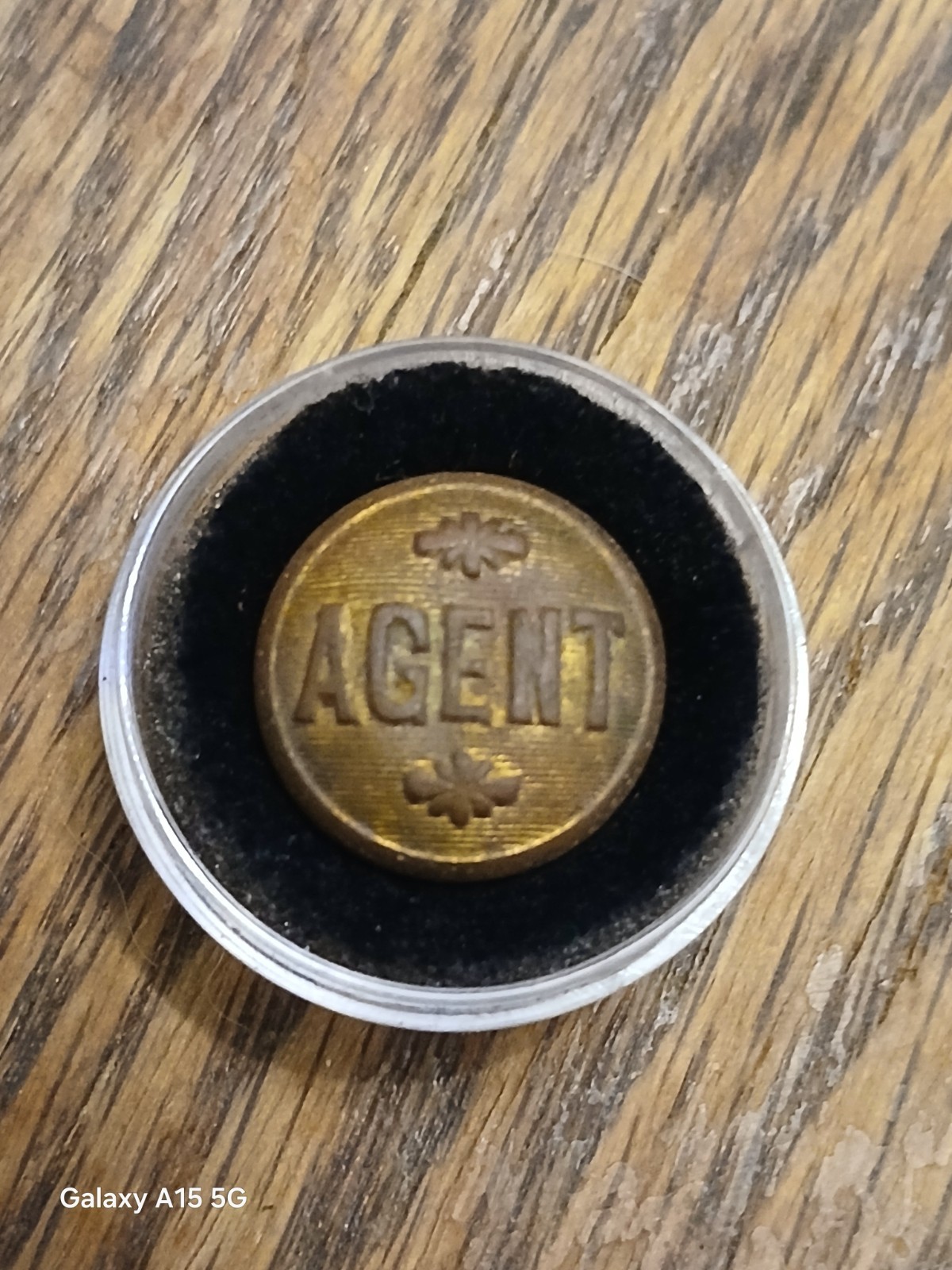 PINKERTON DETECTIVE AGENCY BUTTON NO BACK VICTORIAN ERA