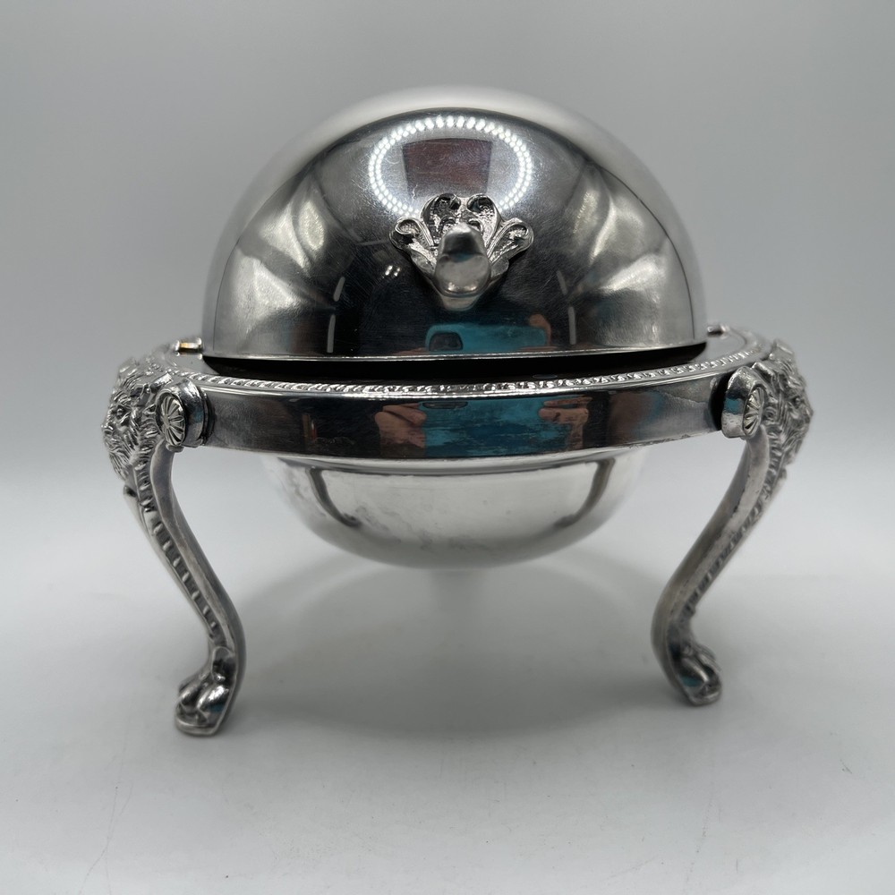 GUILDCRAFT SILVERSMITHS Rolltop Caviar Dish (Silverplate)