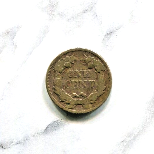 US - BEAUTIFUL HISTORICAL FLYING EAGLE CENT, 1857, KM# 85