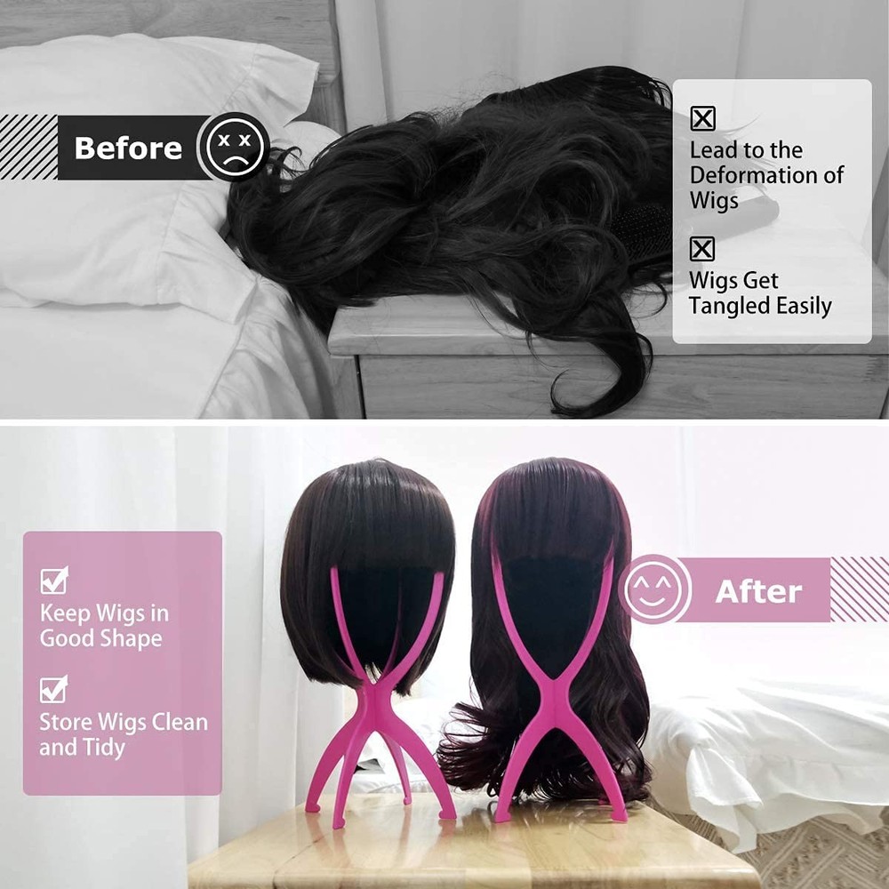 Head Stand Holder Hot Pink 3 pack