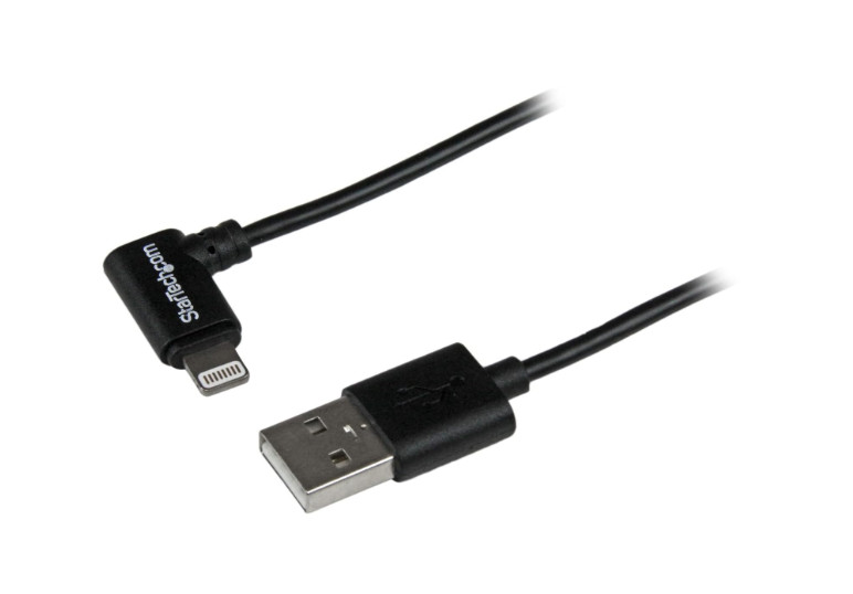 StarTech.com 6ft Black Angled Lightning To USB Cable For iPod/iPhone/iPod *Read
