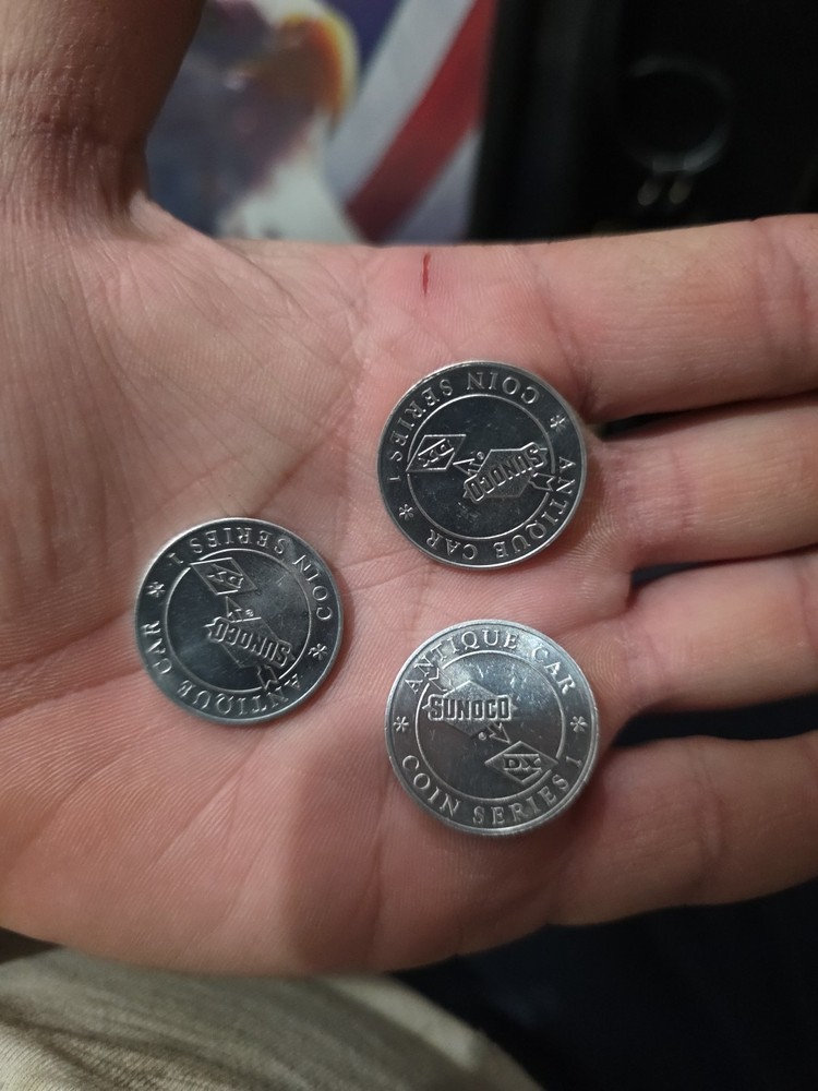 sunoco antique car coins