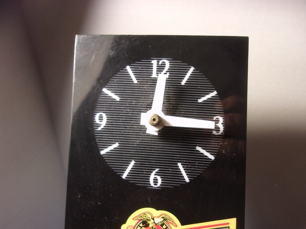 Miller Genuine Draft SIGN CLOCK "Light PLASTIC Clock" Mid Century 9"