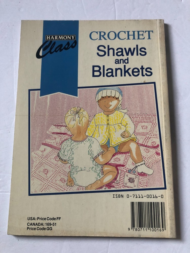 Crochet Shawls and Blankets Harmony Class Classic Pattern w/12 Design Variations