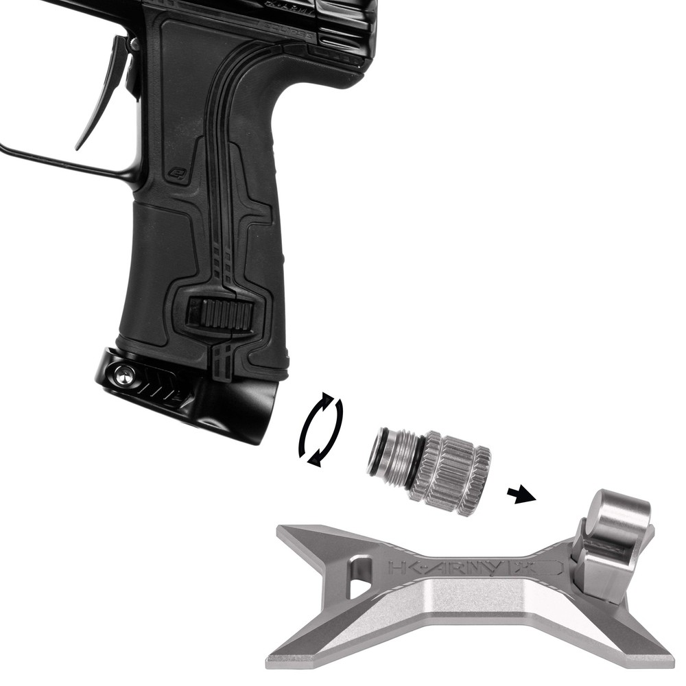 HK Army Gravity Lock Marker Stand - Silver