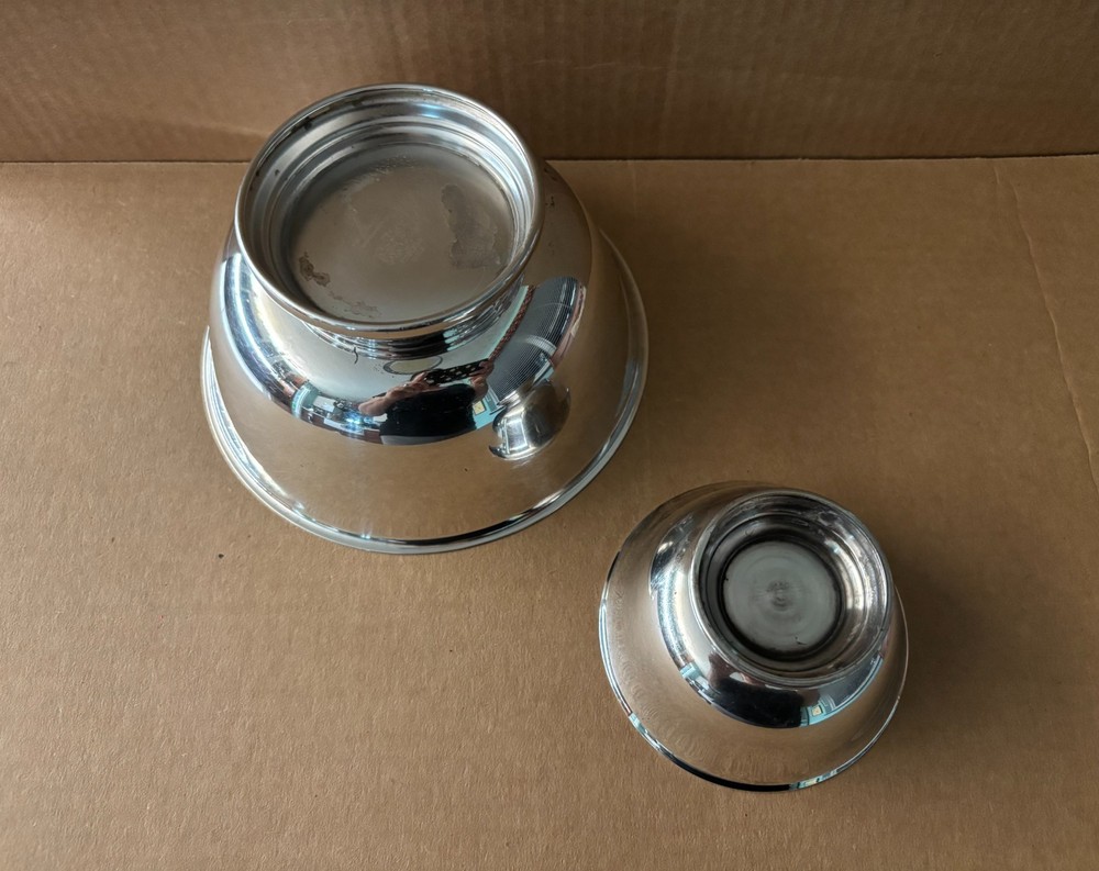 2pcs Vintage Silverplated Serving/Sauce Bowls