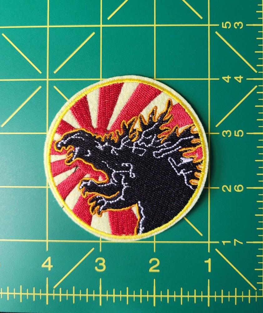 Godzilla Sun Circle Patch 3 inches tall