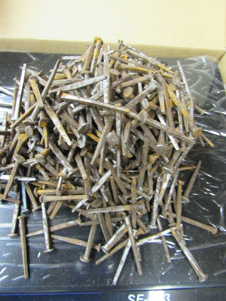 ANTIQUE CUT SQUARE NAILS 1/3/8" LONG 2+ LBS.