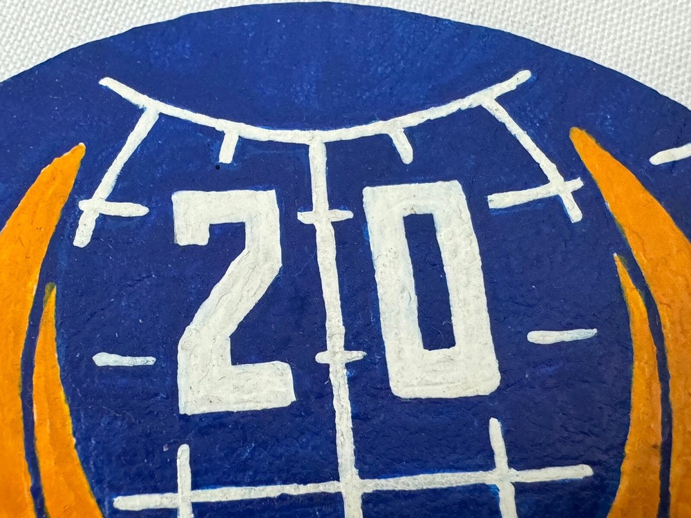 WW2 20th Air Force Painted Leather Patch