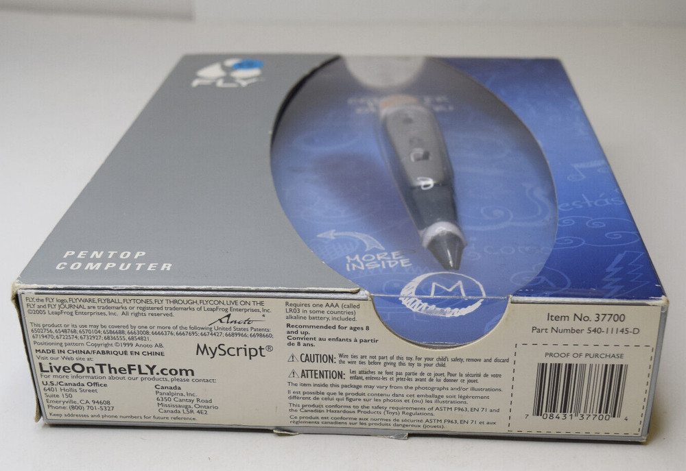 Leap Frog Fly Pen Top Computer Used