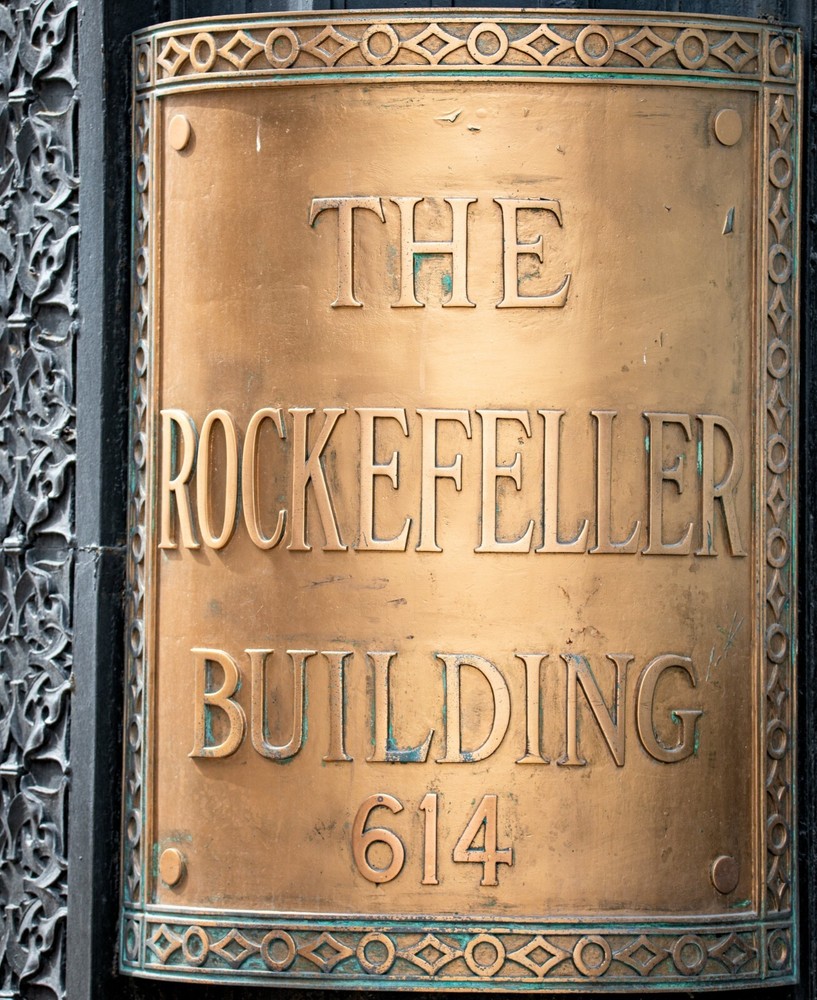 rare copper-plated iron sullivanesque rockefeller elevator indicator lamp