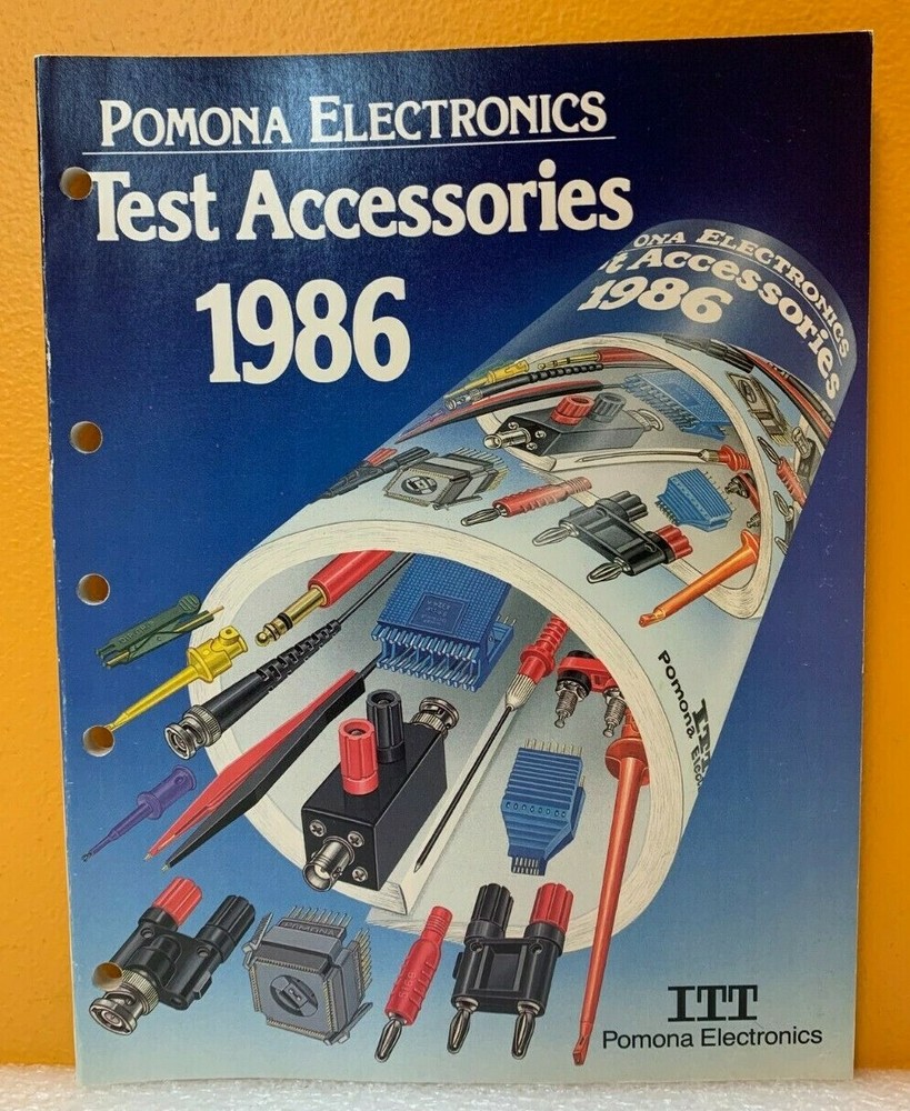 ITT Pomona Electronics 1986 Test Accessories Catalog.