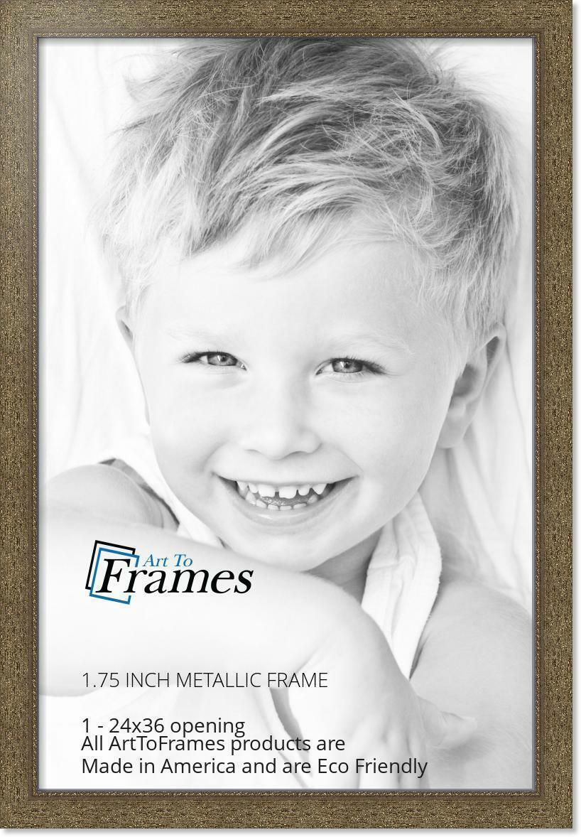 ArtToFrames Custom Picture Poster Frame Gold 1.75" Wide Wood 4576