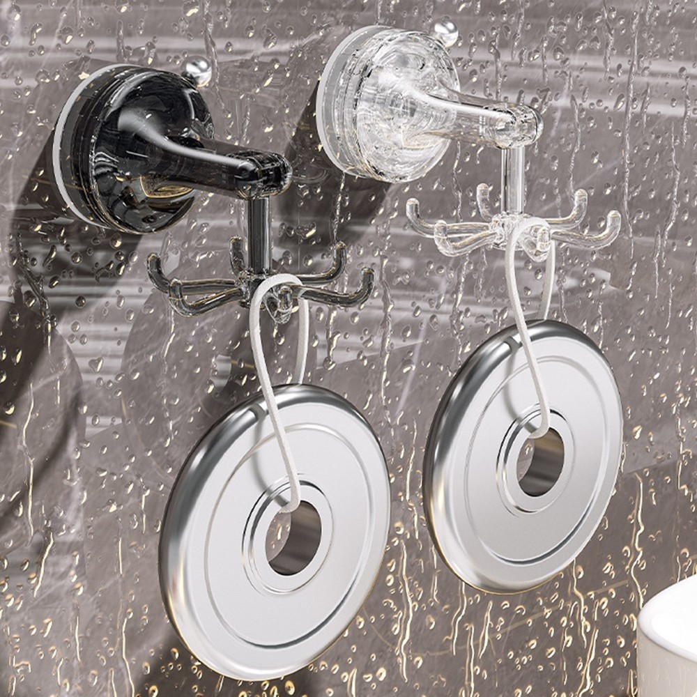 360?? Rotating Suction Cup Hooks: Wall Organizers For Home & Kitchen 2PC