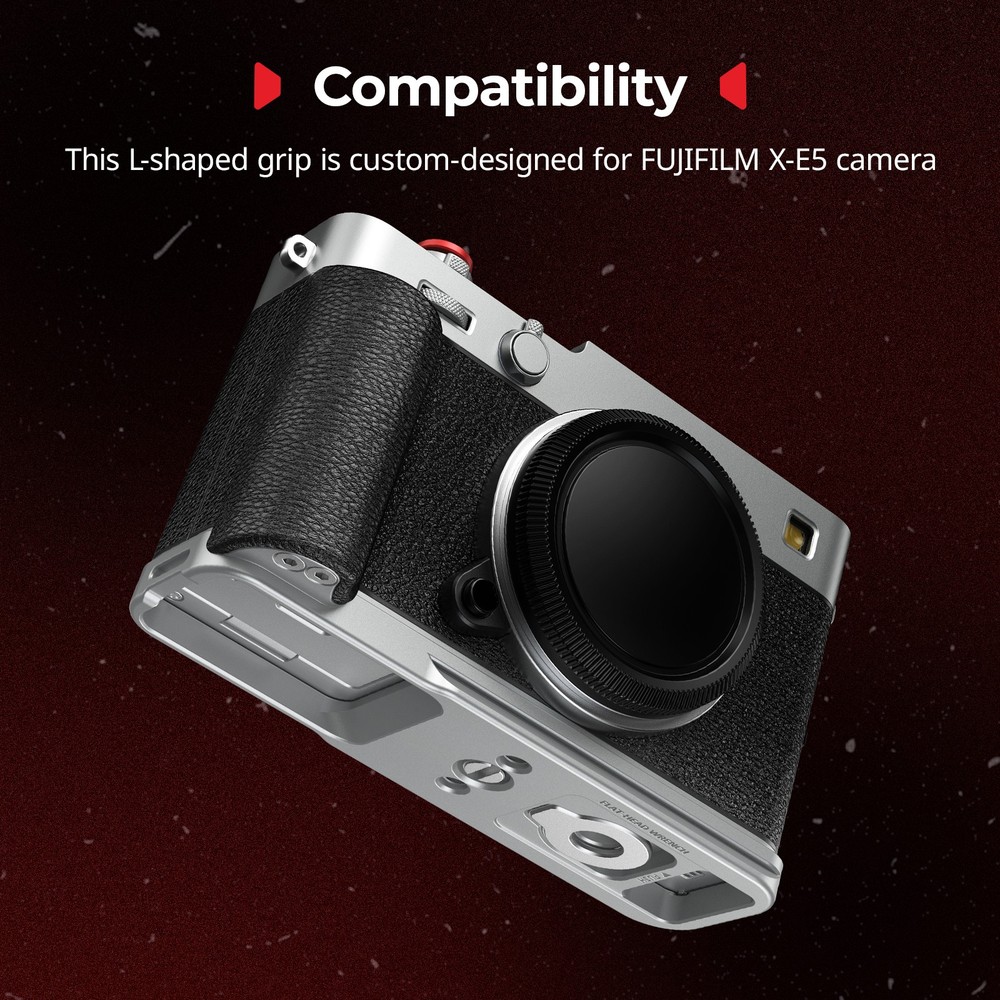 SmallRig X-E5 L-Bracket/Camera Leather Case/Thumb Grip for FUJIFILM X-E5 Camera