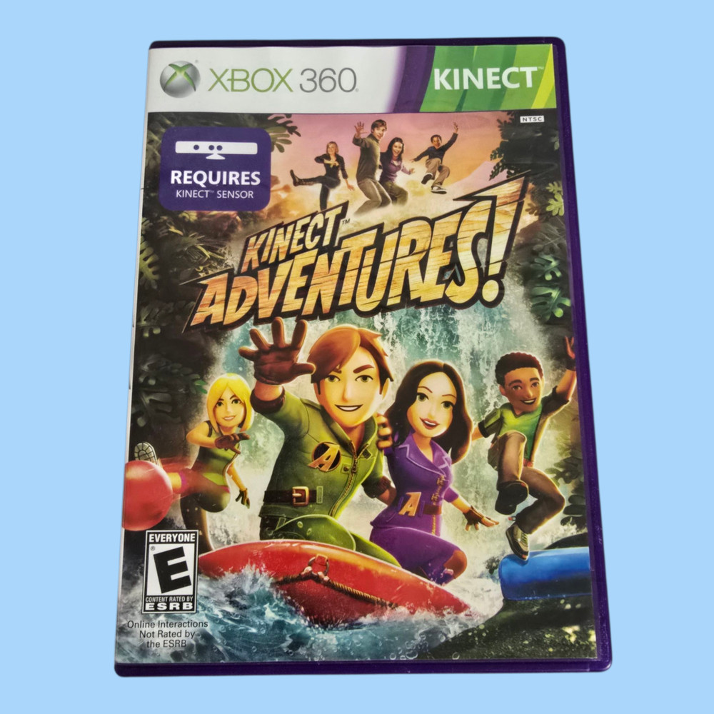 Microsoft Xbox 360 Kinect Sensor Model 1414 w/ Kinect Adventures! Game