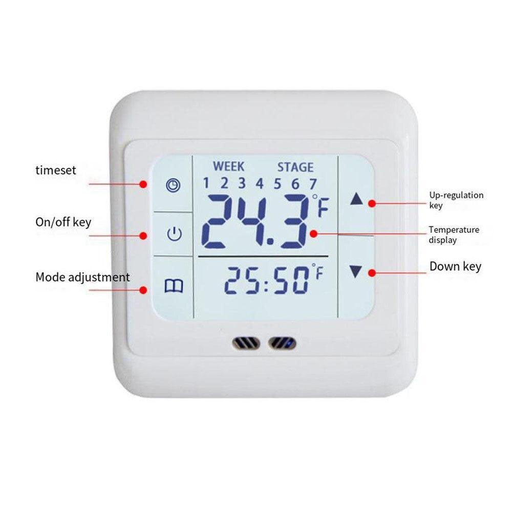 Temperature Control System for Underfloor Heating with Touchscreen Display