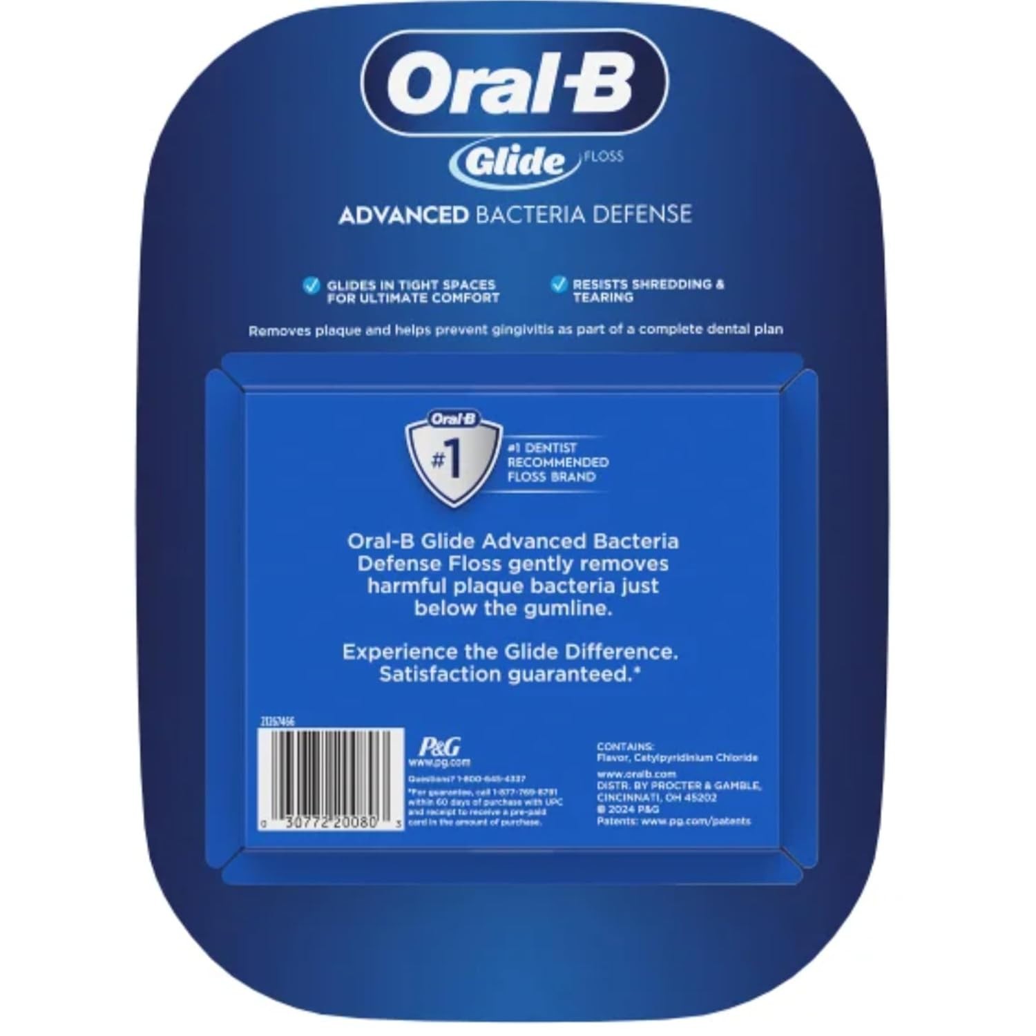 Oral B Glide Bacteria Defense Floss Advanced Floss 6 pks New FAST SHIP