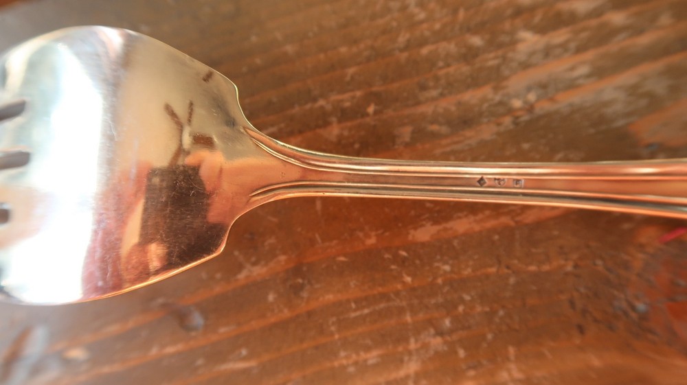 Antique Silverplate Cold Meat Fork by CSP C S P