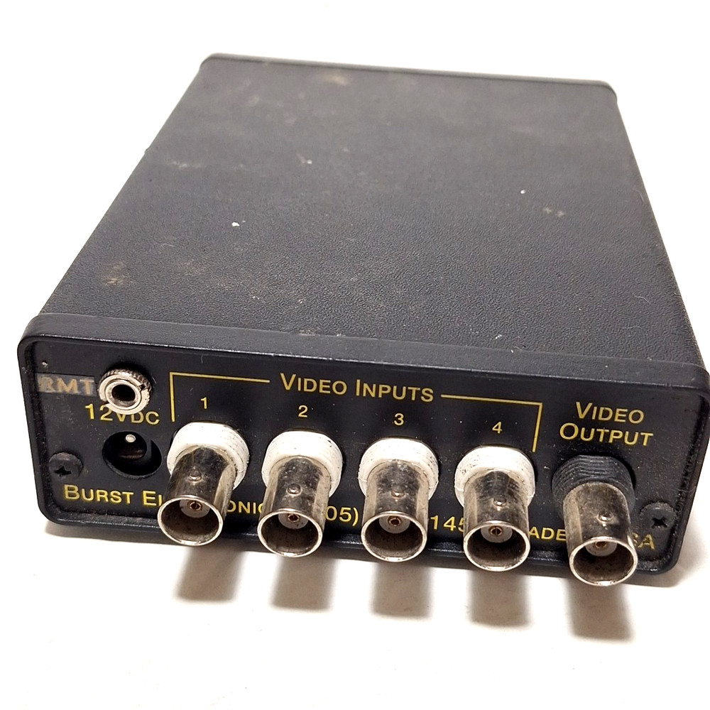Video Switch Burst Electronics 4 Inputs VS4X 1 (Missing Power Cord)