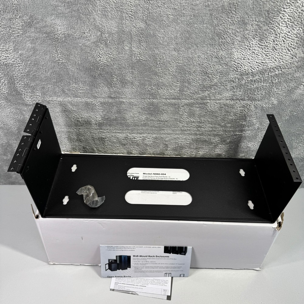 Tripp-Lite N060-004 Hinged Wall Mount Patch Panel Bracket-4U CN7714