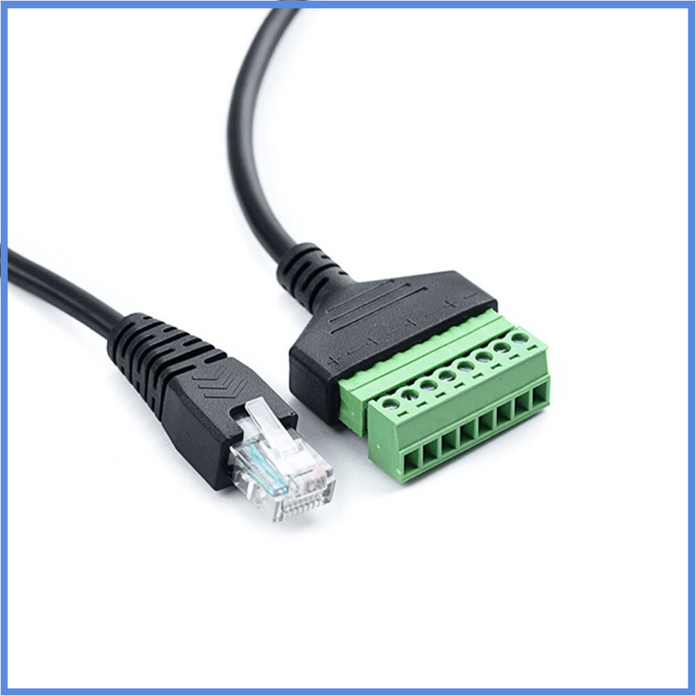 Network RJ45 revolution terminal 8-core extension cable adapter cable can fixed