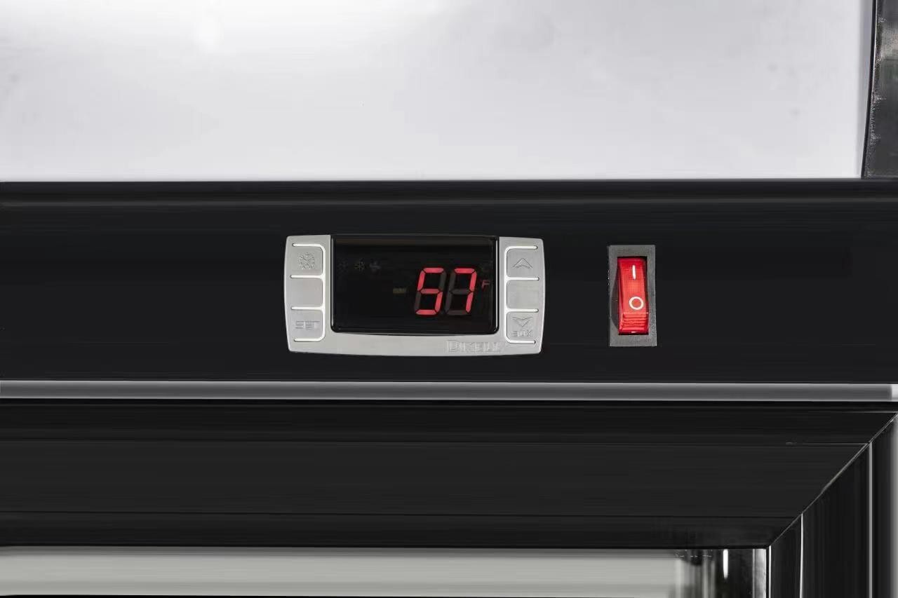 Fricool 2-Glass Door Merchandiser Refrigerator Beverage Cooler NEW