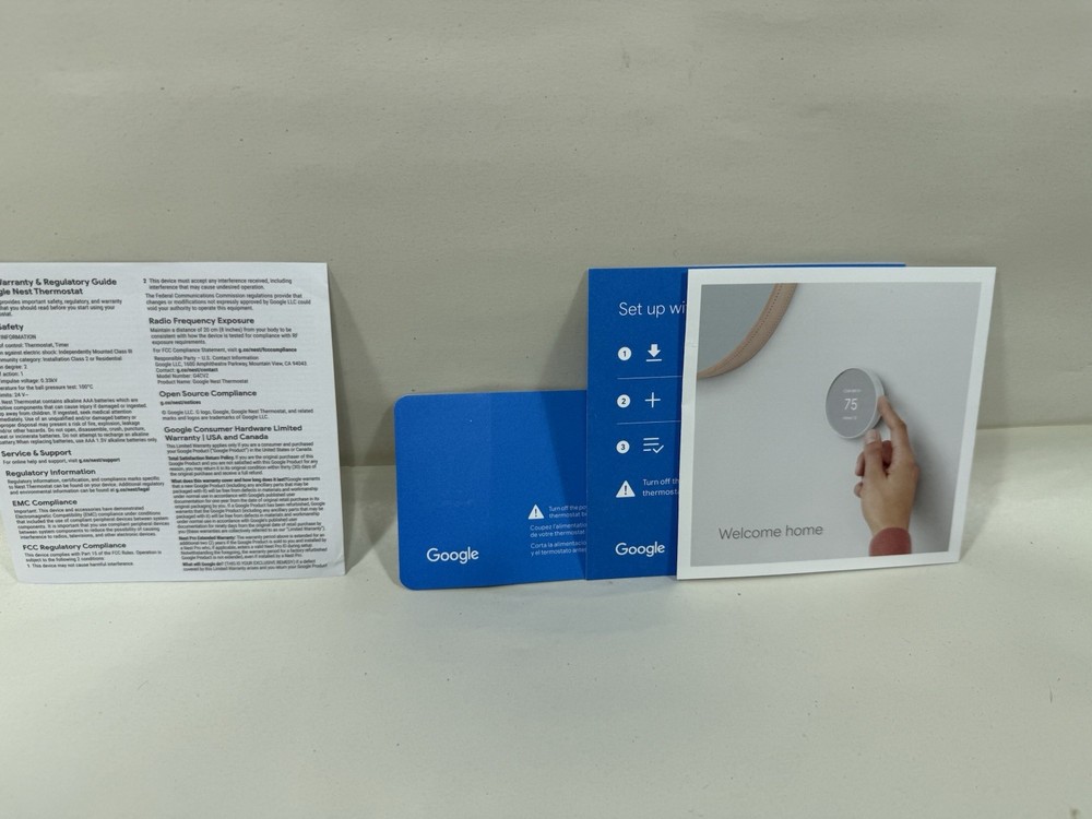 Google Nest Programmable Thermostat Generation Open Box