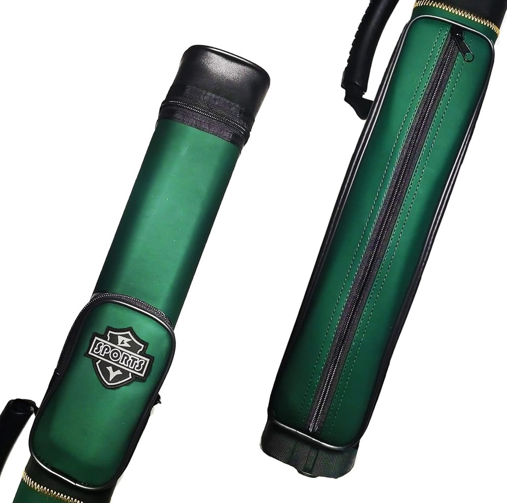 Waterproof 2x2 Billiard Cue Carry Case with Adjustable Shoulder Strap