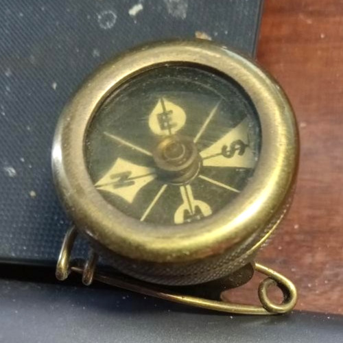 Marble's Brass Pin on Compass