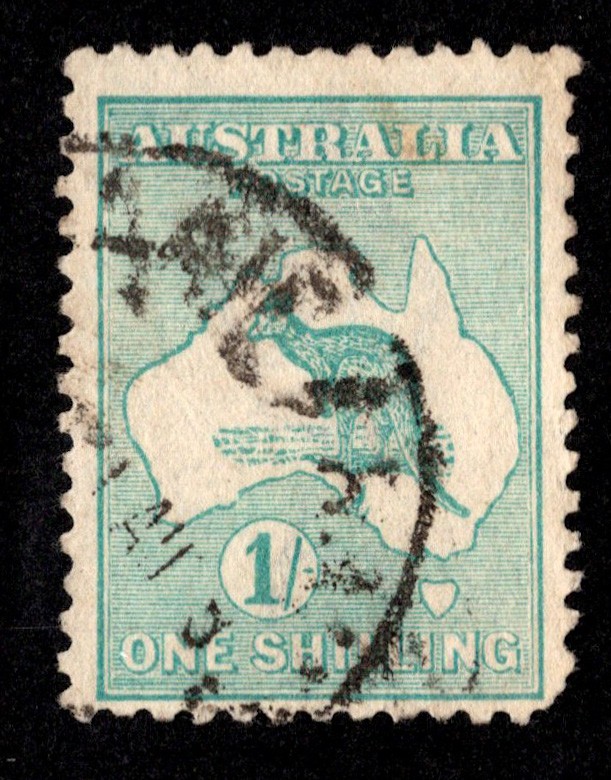 Australia Scott 42 Used with rounded corner.