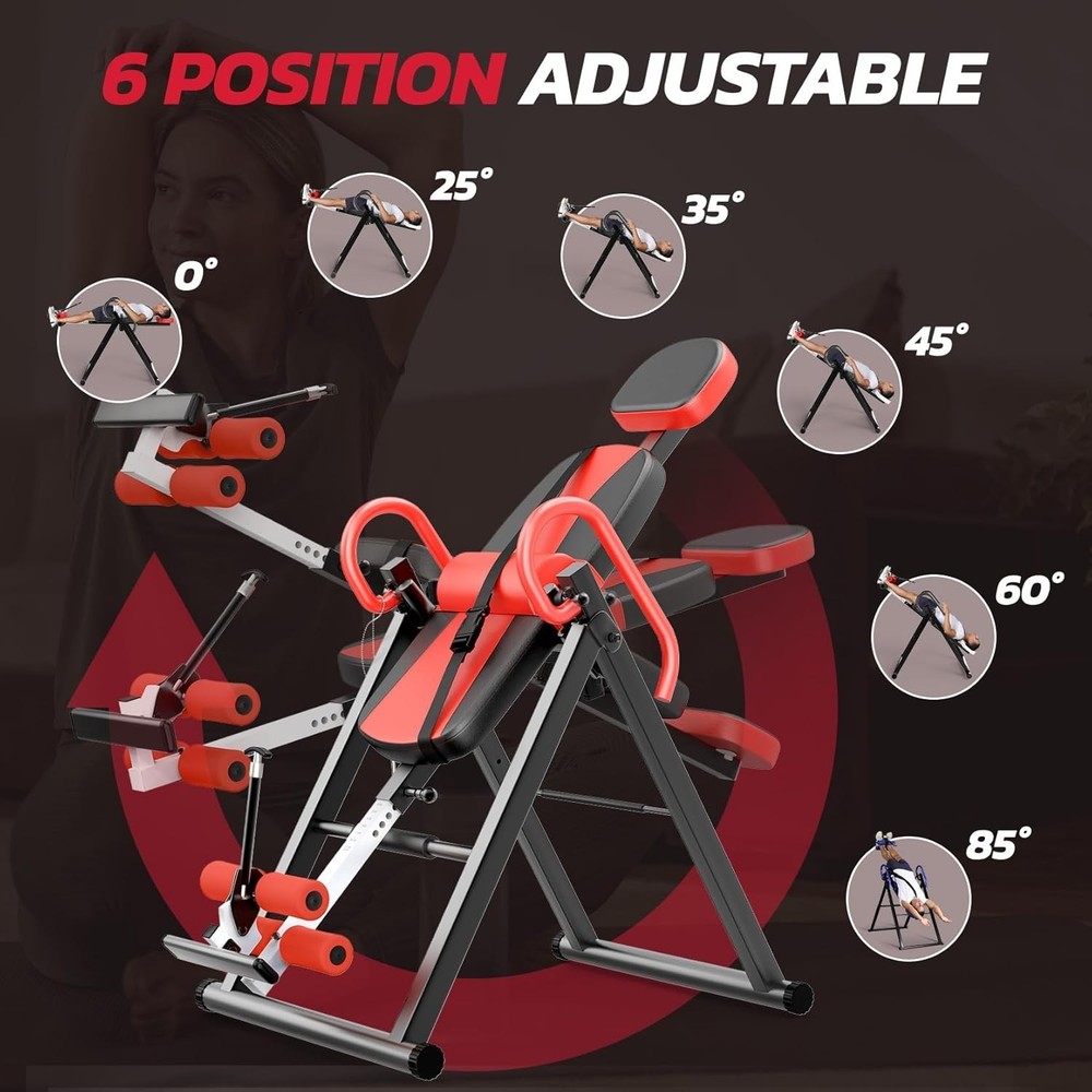 Gravity Inversion Table Back Stretcher Machine Physical Therapy Back Pain Relief