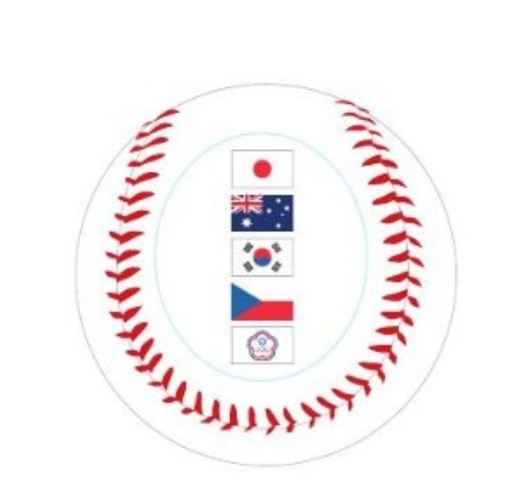 2026 World Baseball Classic Commemorative Baseball 20 Country Flags