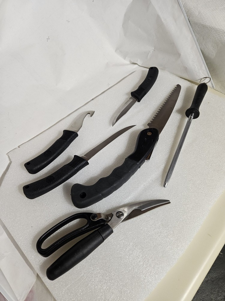 SARGE Outdoors Processing Kit 6 Piece Set for Meat Processing Canvas Case