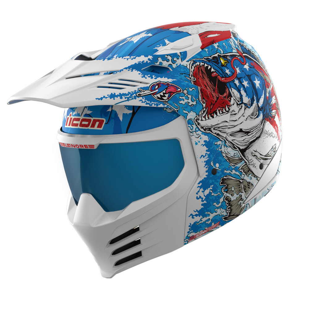 Icon Elsinore American Basstard Helmets XS-3X