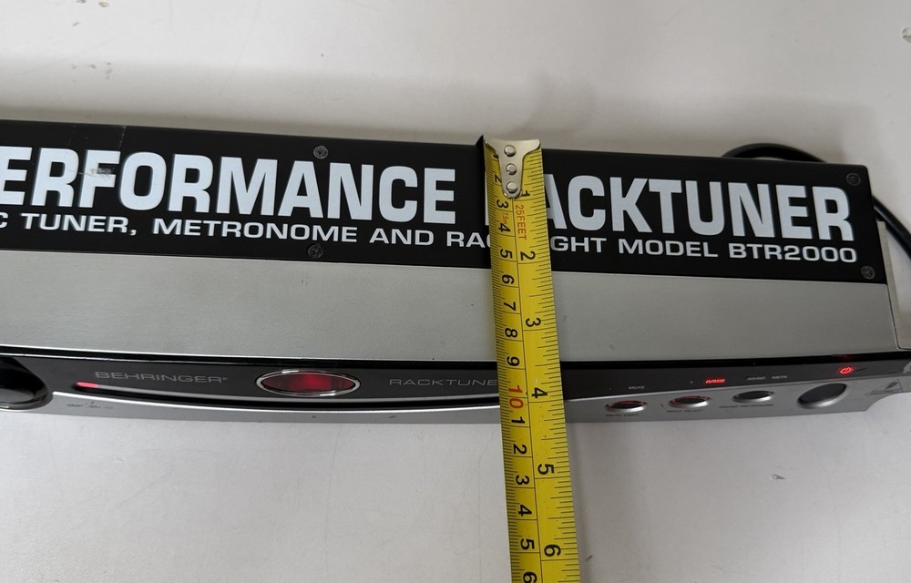 Behringer BTR2000 Rack Tuner 19” w/ Metronome