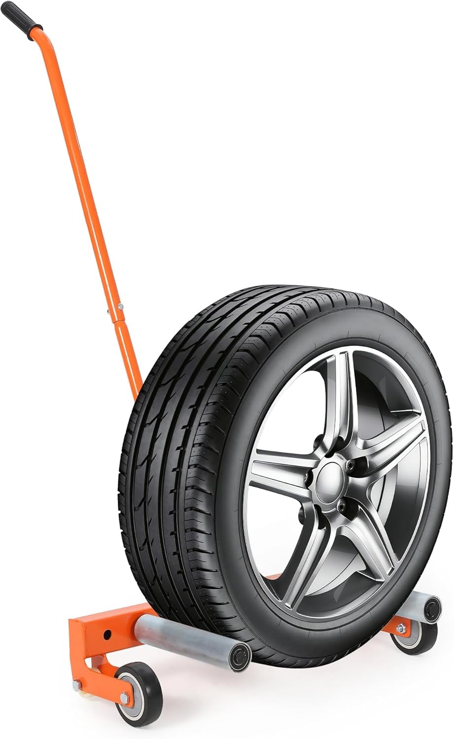 Heavy-Duty Adjustable Tire Wheel Dolly with Handle for Workshop, Garage 350lbs