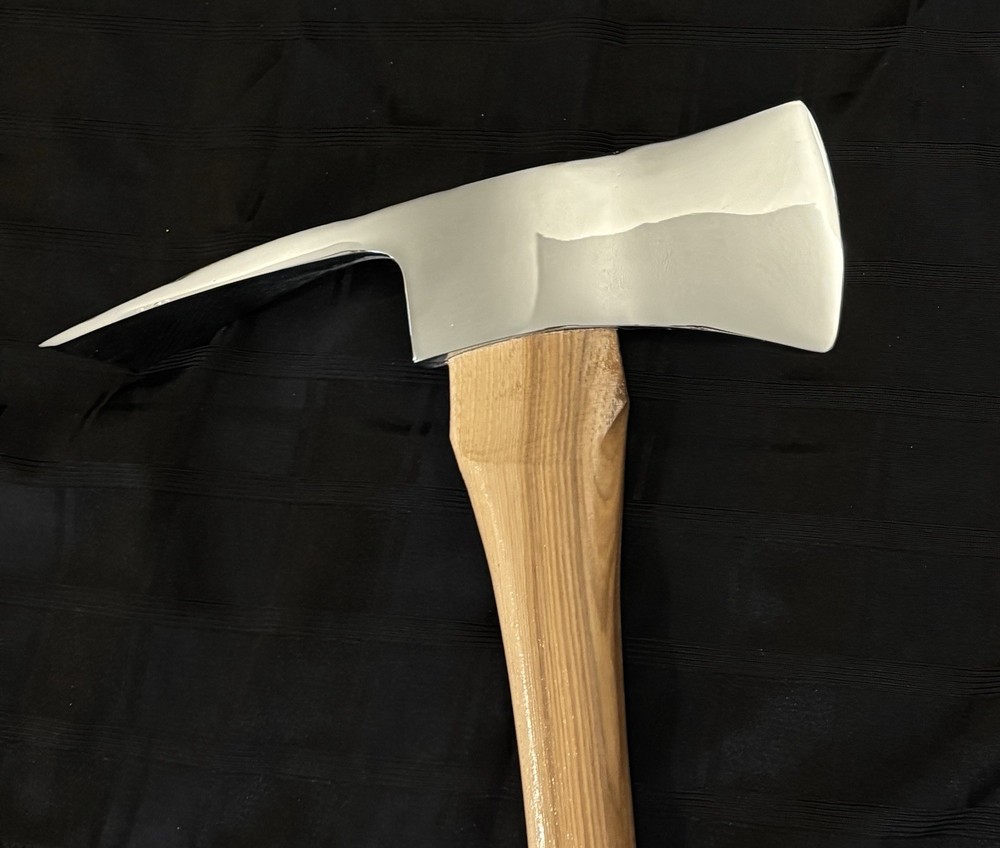 Chrome Pulaski Axe w/Hickory Handle Firefighter Award Presentation Gift