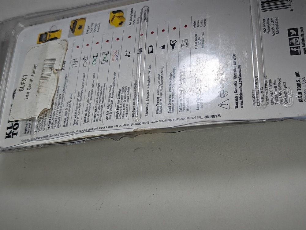 Klein Tools LAN Scout Jr Tester (OPEN BOX CONDITION)