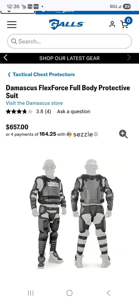 Damascus Fx-1 Flexforce Modular Hard Shell Crowd Control System. LAPD Issue $250
