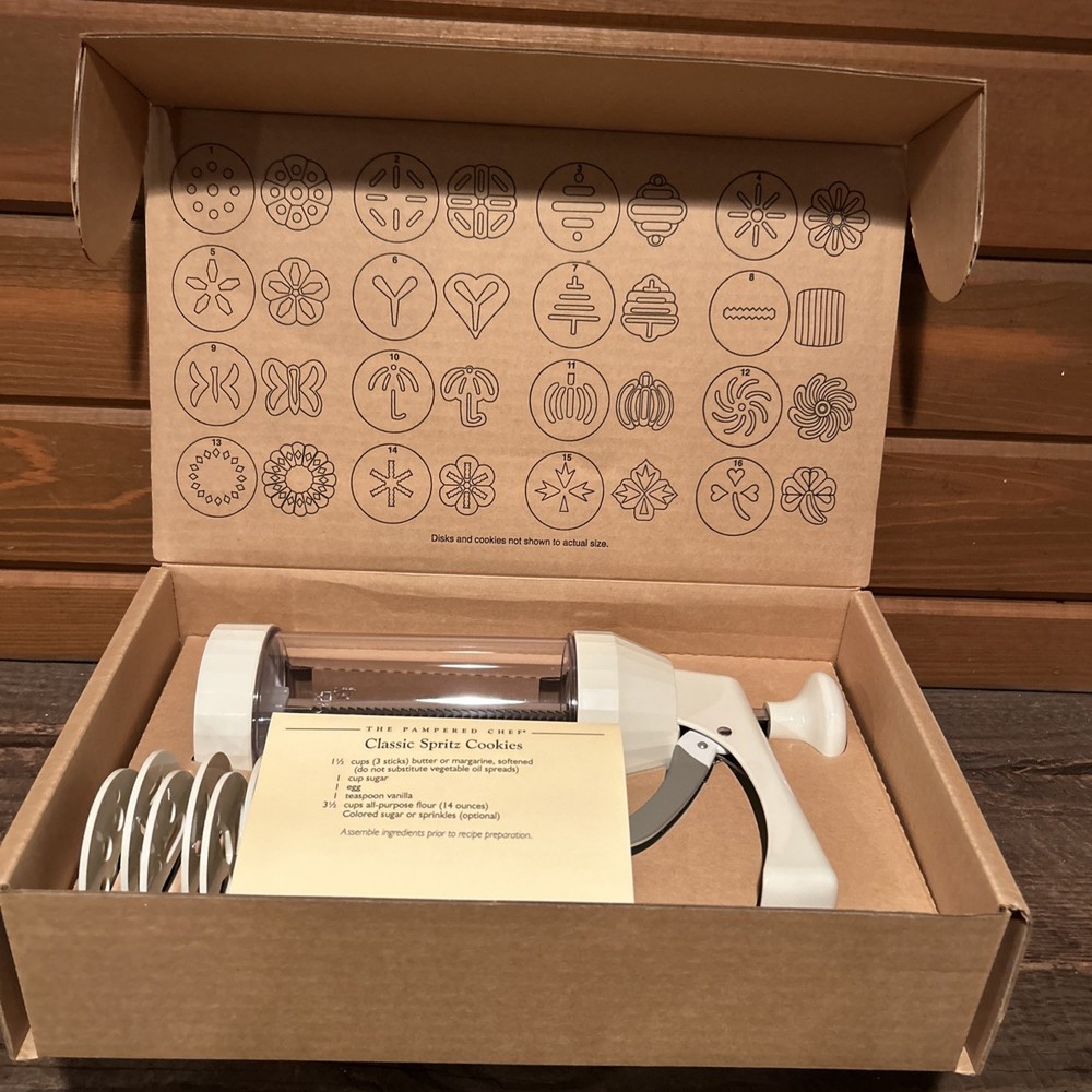 Pampered Chef 1525 Chef Cookie Press - New Open Box (C3)