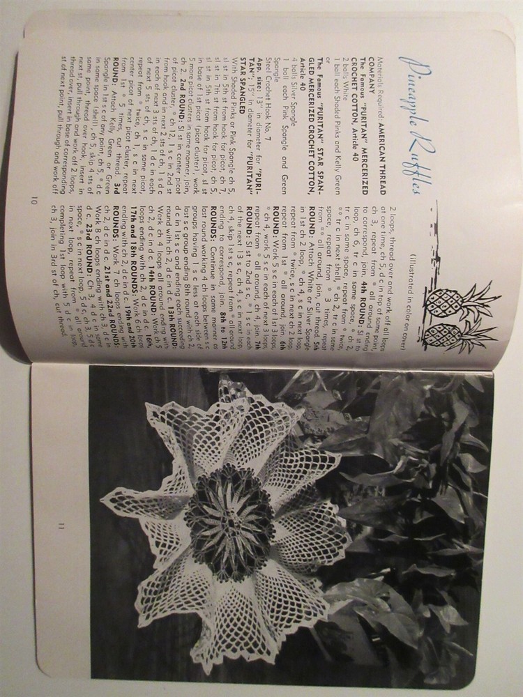 Doilies Booklet #163 American Thread Co. vintage