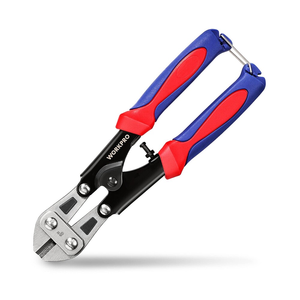 WORKPRO 8-inch Heavy Duty Mini Bolt Cutter Spring Loaded Small Wire Cable Cutter