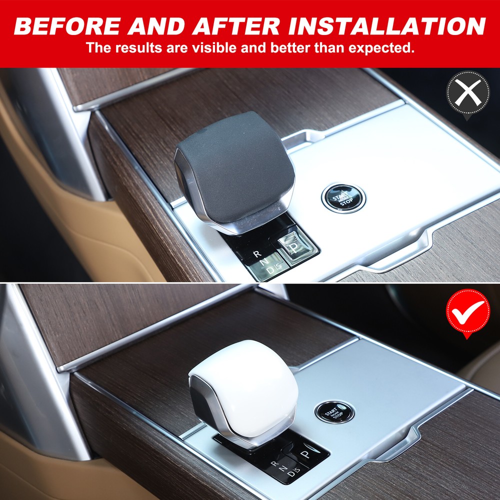 Ceramic White Central Gear Shift Panel Frame For Range Rover Vogue 2023-2024