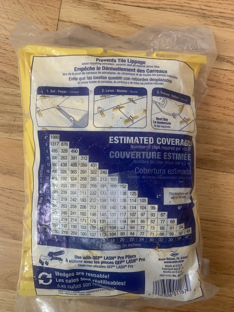 QEP LASH Tile Leveling Wedges Part B 300-Pack