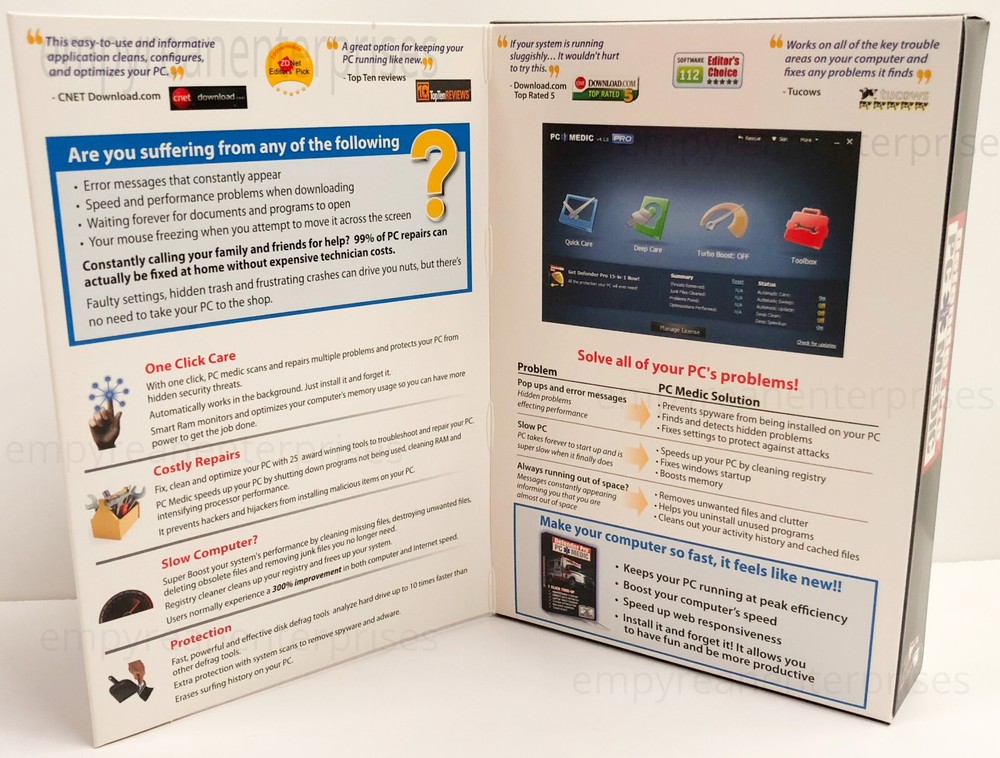 Defender Pro 2012 PC Medic 2012 Computer Security - Windows NEW in Box